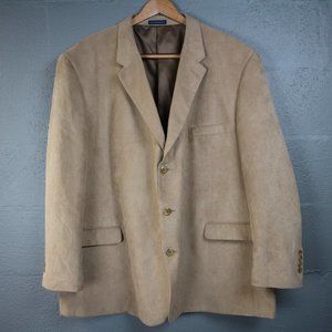 Stafford Blazer Big and Tall Sz. 56 Tan Soft